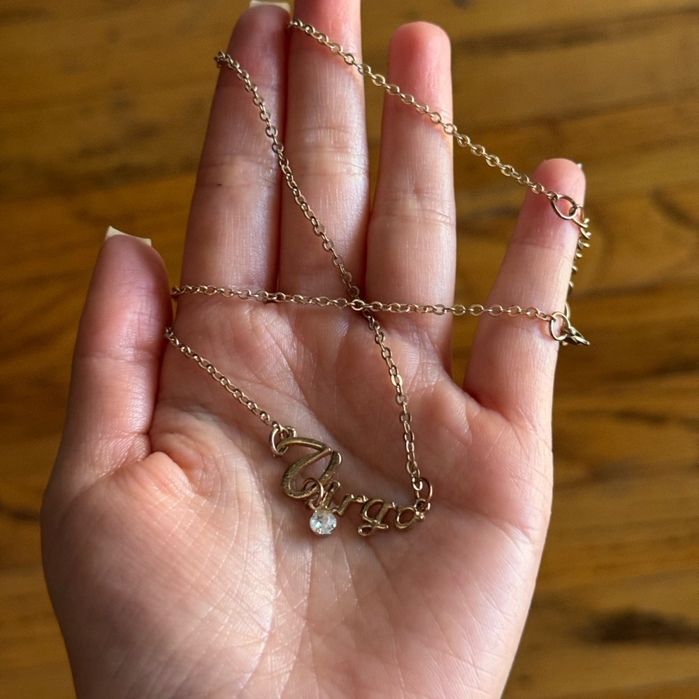 Virgo Faux Gold Necklace